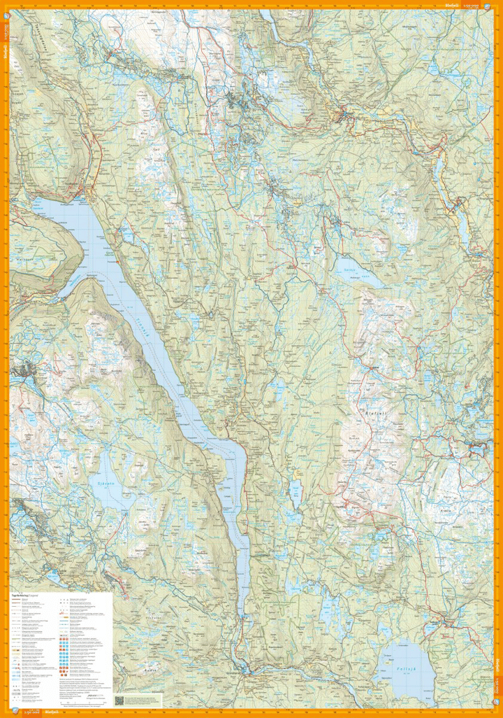 Calazo förlag Blefjell & Kongsberg 1:50 000 Hiking map Calazo förlag