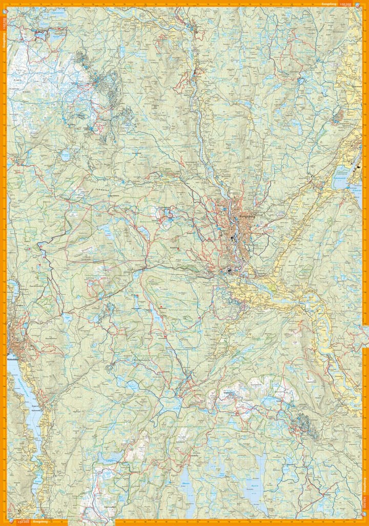 Calazo förlag Blefjell & Kongsberg 1:50 000 Hiking map Calazo förlag