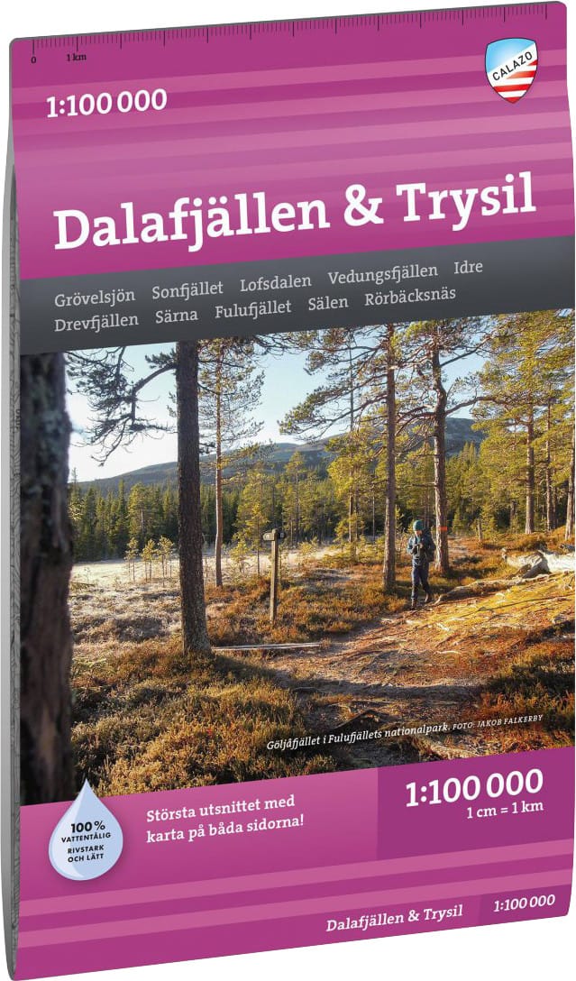 Calazo förlag Dalafjällen & Trysil 1:100 000 NoColour Calazo förlag