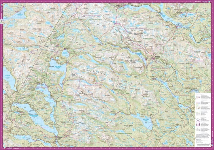 Calazo förlag Kittelfjäll & Borgafjäll 1:100 000 Hiking map Calazo förlag