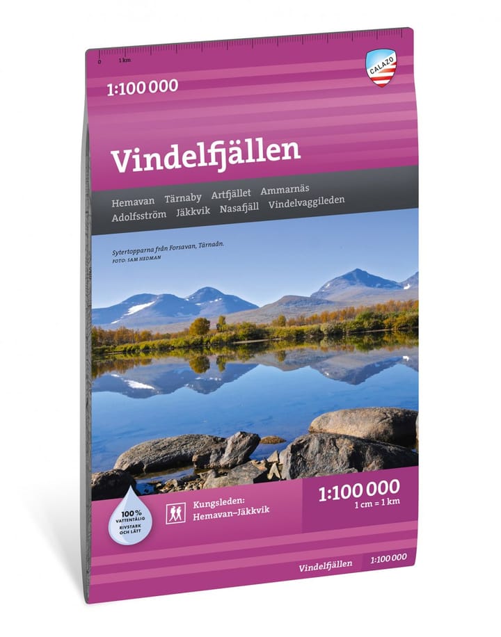 Calazo förlag Vindelfjällen 1:100 000 Hiking map Calazo förlag