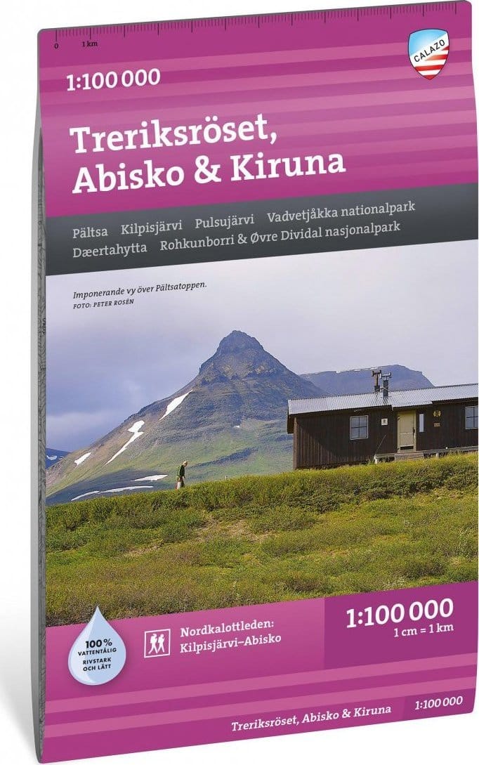 Calazo förlag Treriksröset, Abisko & Kiruna 1:100000 Multi Calazo förlag