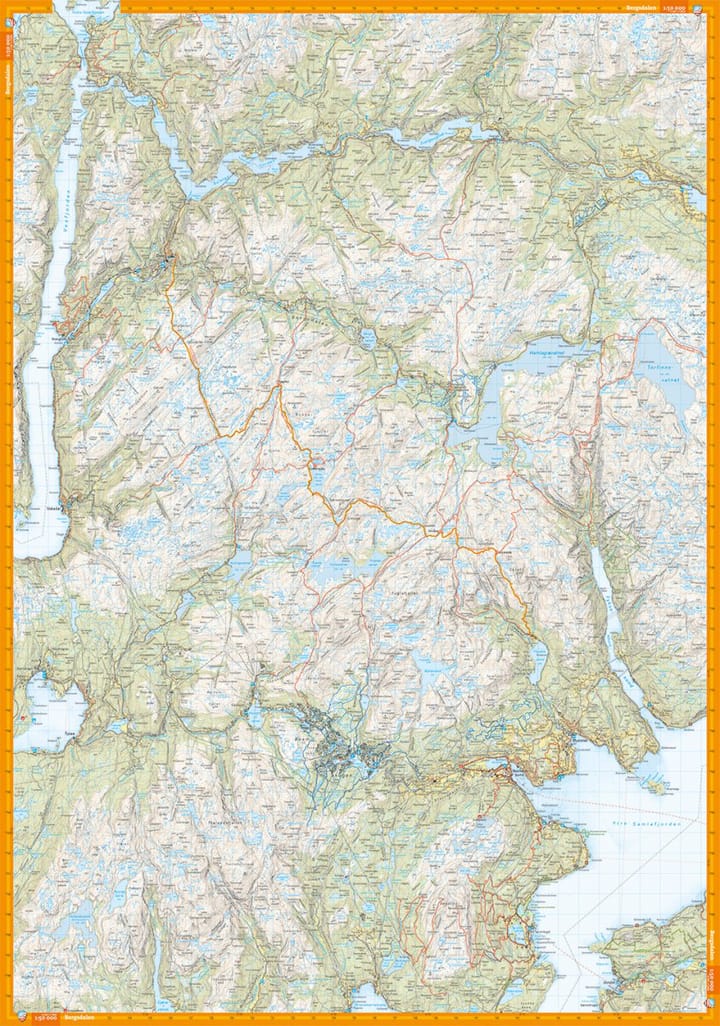 Calazo förlag Bergsdalen & Voss 1:50 000 Hiking map Calazo förlag