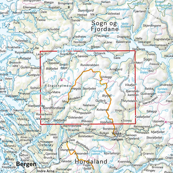 Calazo förlag Stølsheimen 1:50 000 Hiking map Calazo förlag