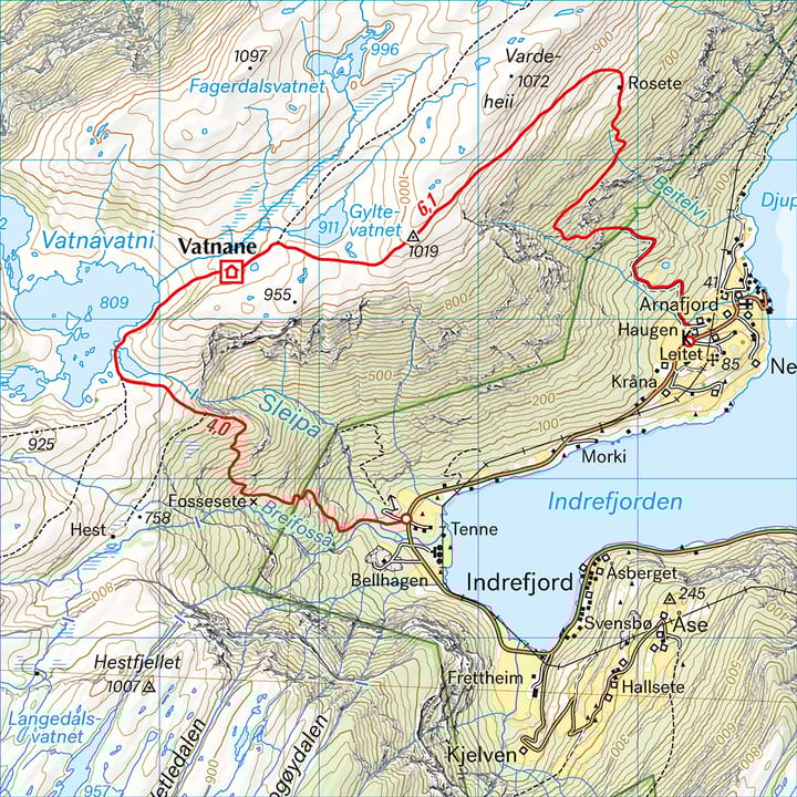 Calazo förlag Stølsheimen 1:50 000 Hiking map Calazo förlag