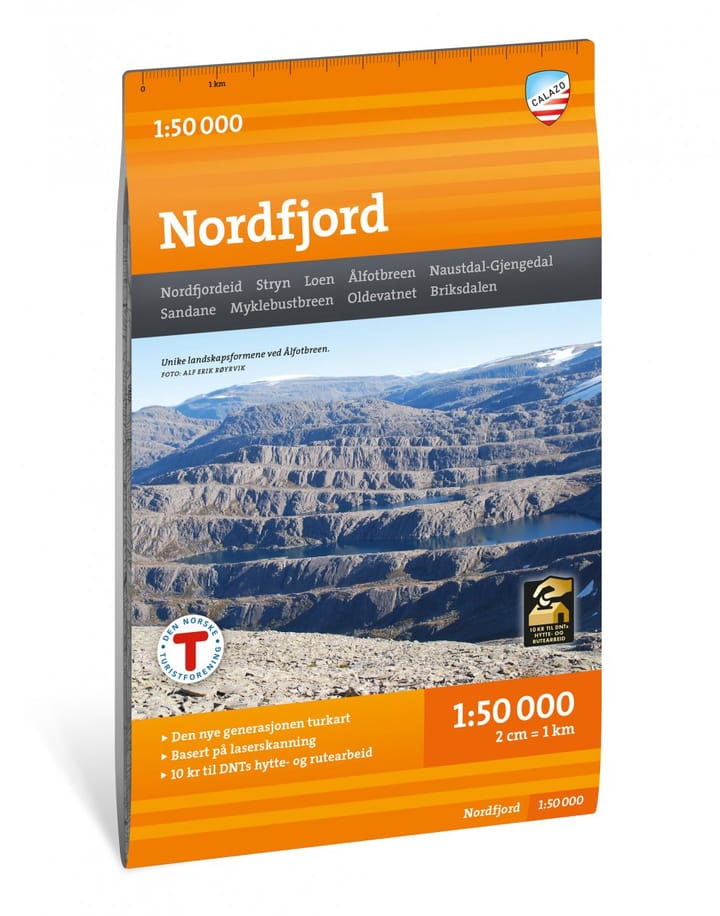 Calazo förlag Nordfjord 1:50 000 Hiking map Calazo förlag