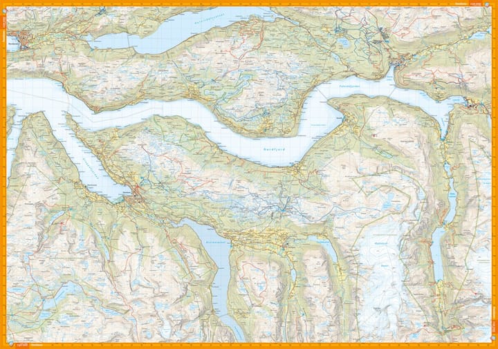 Calazo förlag Nordfjord 1:50 000 Hiking map Calazo förlag