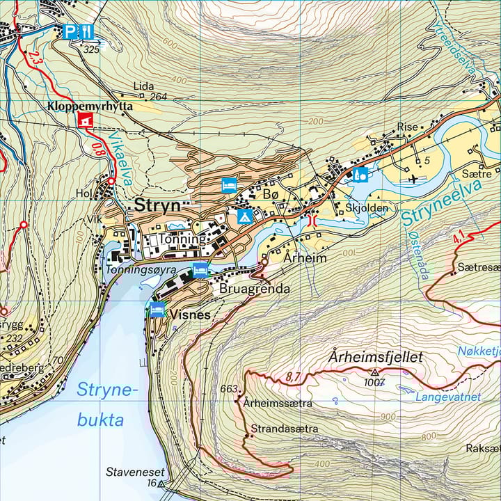Calazo förlag Nordfjord 1:50 000 Hiking map Calazo förlag