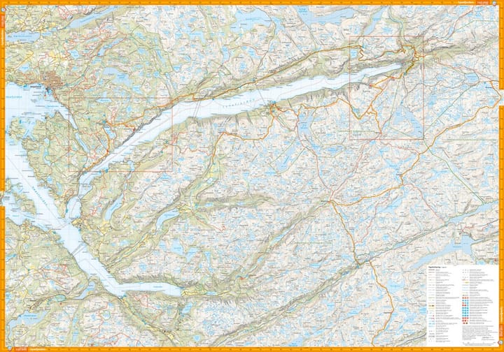 Calazo förlag Lysefjorden, Preikestolen & Kjerag 1:50 000 Hiking map Calazo förlag
