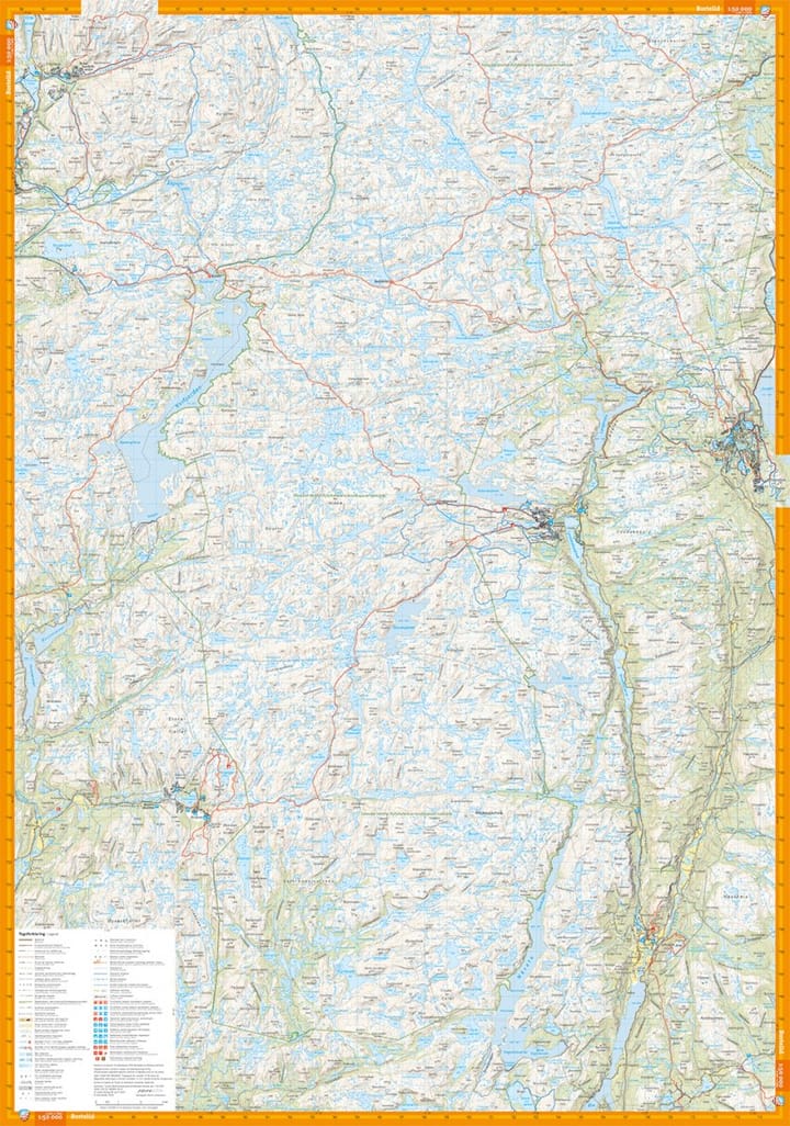 Calazo förlag Bjerkreimsheiene & Setesdal Vesthei Sør 1:50 000 Hiking map Calazo förlag