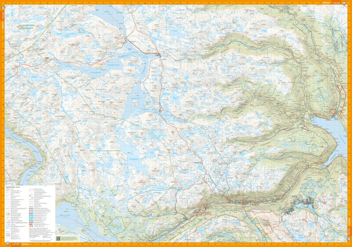 Calazo förlag Hardangervidda Øst, Rjukan & Gaustatoppen 1:50 000 Hiking map Calazo förlag