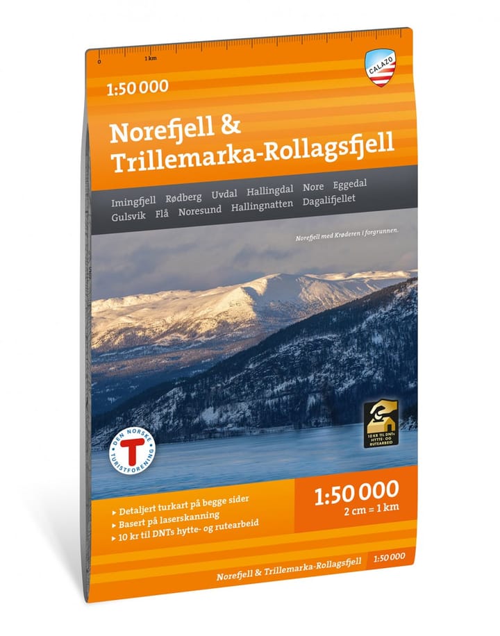 Calazo förlag Norefjell & Trillemarka-Rollagsfjell 1:50 000 Hiking map Calazo förlag