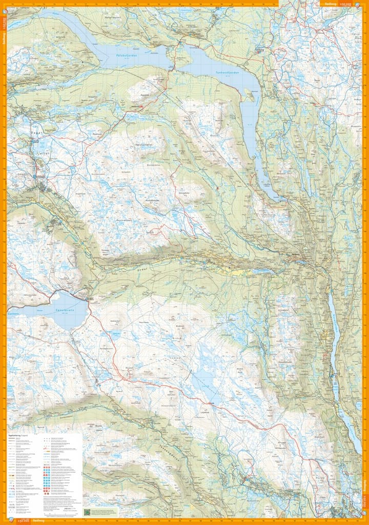 Calazo förlag Norefjell & Trillemarka-Rollagsfjell 1:50 000 Hiking map Calazo förlag