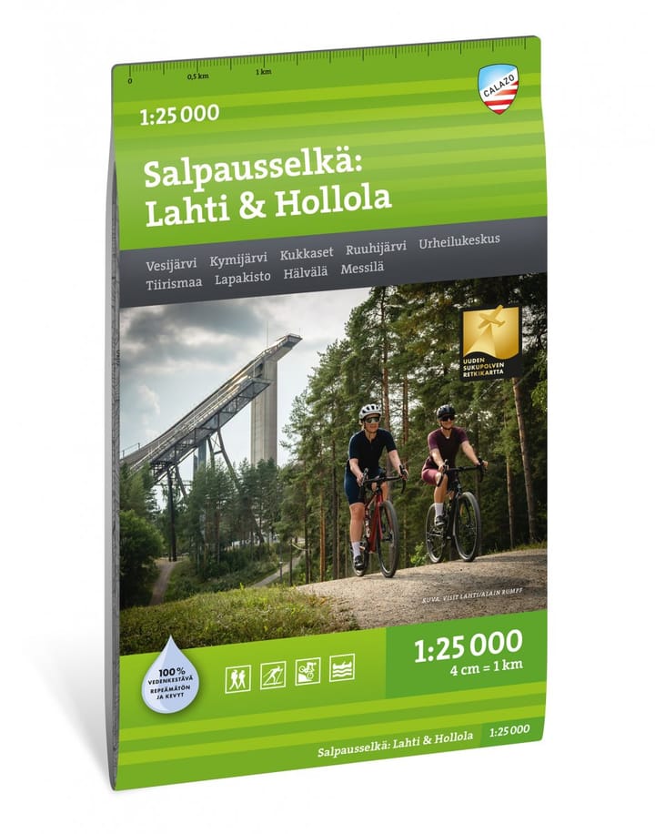 Calazo förlag Salpausselkä: Lahti & Hollola 1:25 000 Topographic map Calazo förlag