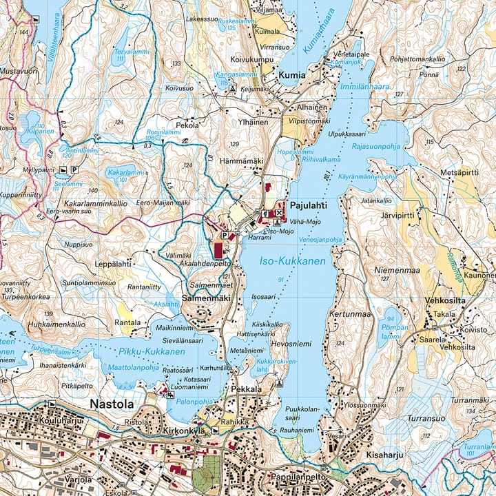 Calazo förlag Salpausselkä: Lahti & Hollola 1:25 000 Topographic map Calazo förlag