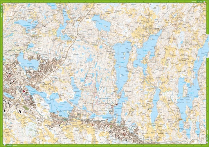 Calazo förlag Salpausselkä: Lahti & Hollola 1:25 000 Topographic map Calazo förlag