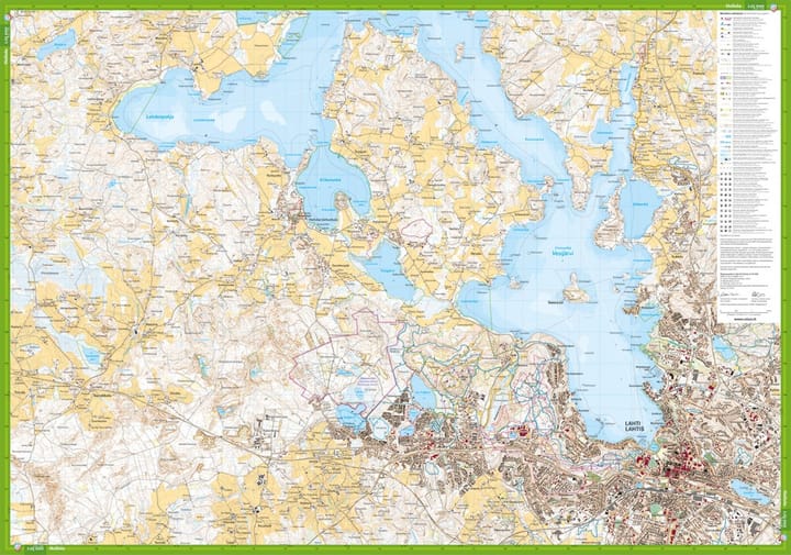 Calazo förlag Salpausselkä: Lahti & Hollola 1:25 000 Topographic map Calazo förlag