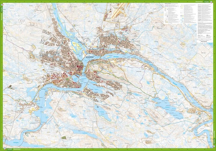 Calazo förlag Rovaniemi: Napapiiri & Ounasvaara 1:25 000 Topographic map Calazo förlag