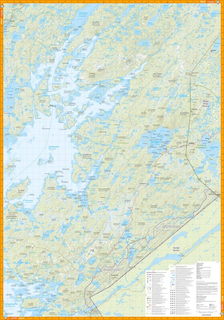 Calazo förlag Vätsäri & Kessi 1:50 000 Hiking map Calazo förlag