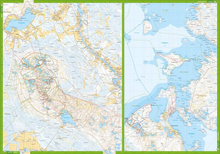 Calazo förlag Oulun Seutu 1:25 000 Topographic map Calazo förlag