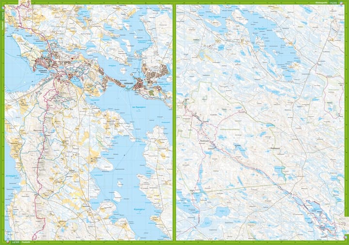Calazo förlag Kainuu: Vuokatti, Hiidenportti & Tiilikkajärvi 1:25 000 Topographic map Calazo förlag