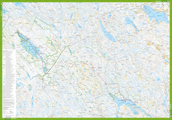 Calazo förlag Kainuu: Vuokatti, Hiidenportti & Tiilikkajärvi 1:25 000 Topographic map Calazo förlag