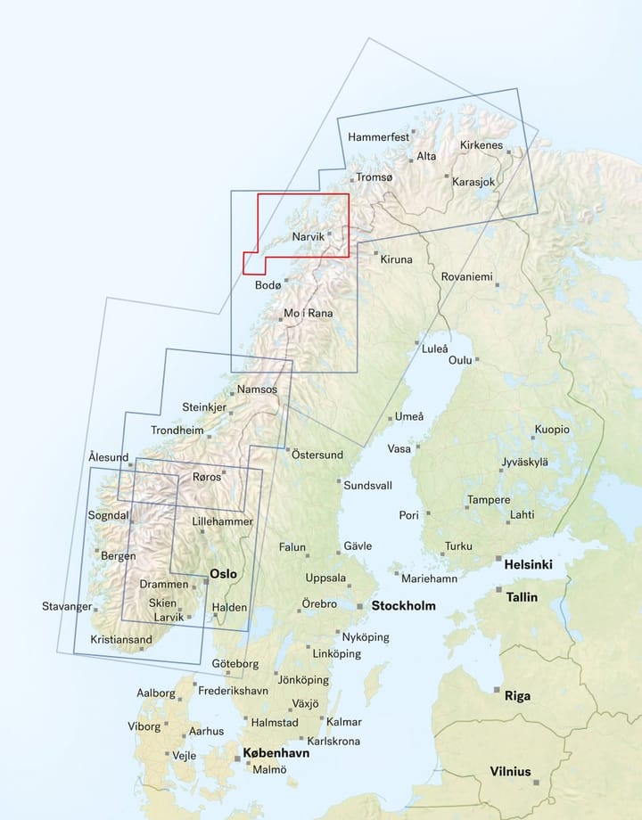 Calazo förlag Lofoten 1:250 000 Road map Calazo förlag
