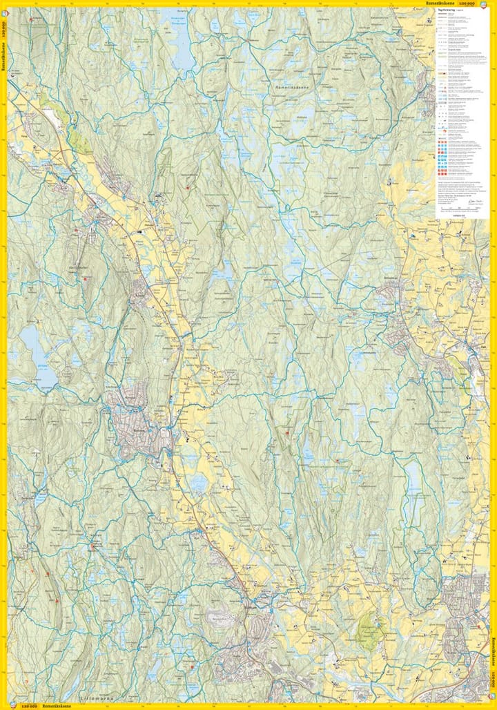 Calazo förlag Oslo: Romeriksåsene 1:20 000 Trail map Calazo förlag