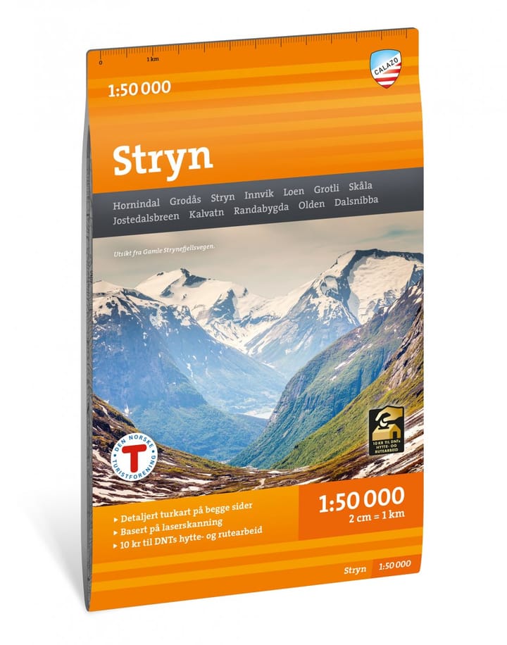 Calazo förlag Stryn 1:50 000 Hiking map Calazo förlag