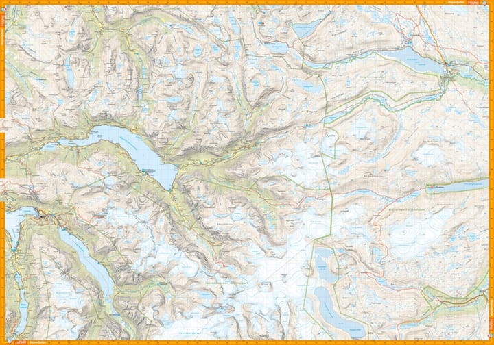 Calazo förlag Stryn 1:50 000 Hiking map Calazo förlag