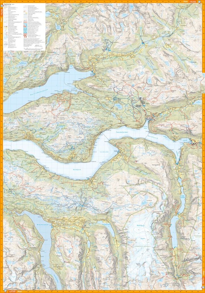 Calazo förlag Stryn 1:50 000 Hiking map Calazo förlag