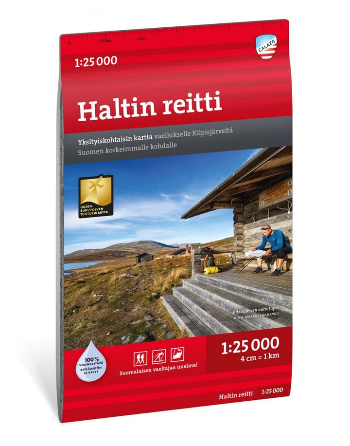 Calazo förlag Haltin Reitti 1:25 000 Alpine map Calazo förlag