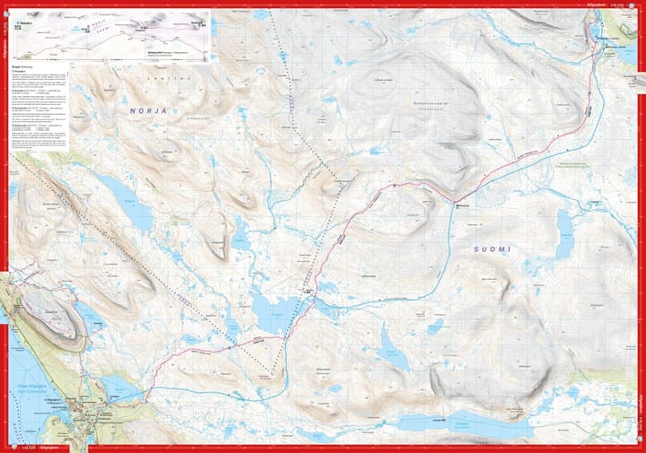 Calazo förlag Haltin Reitti 1:25 000 Alpine map Calazo förlag