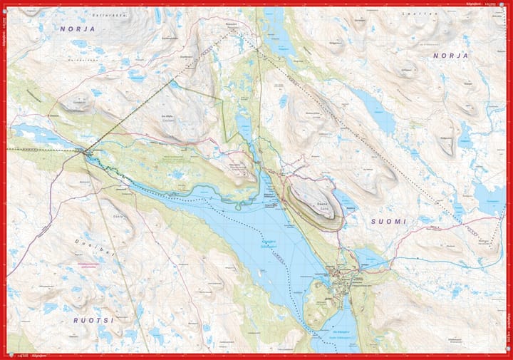 Calazo förlag Kilpisjärvi, Saana & Halti 1:50 000/1:25 000 Calazo förlag
