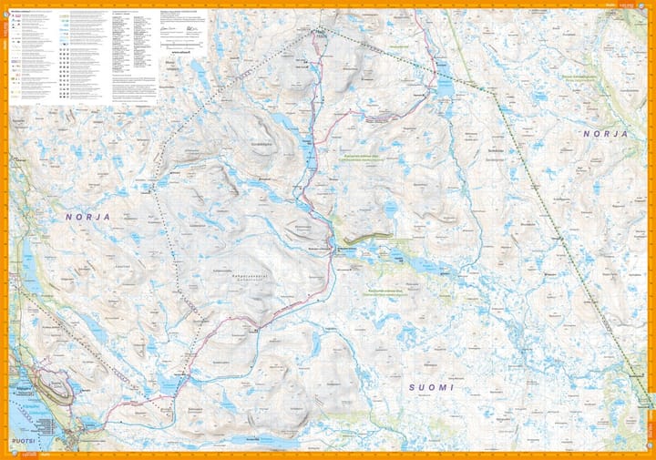 Calazo förlag Kilpisjärvi, Saana & Halti 1:50 000/1:25 000 Calazo förlag