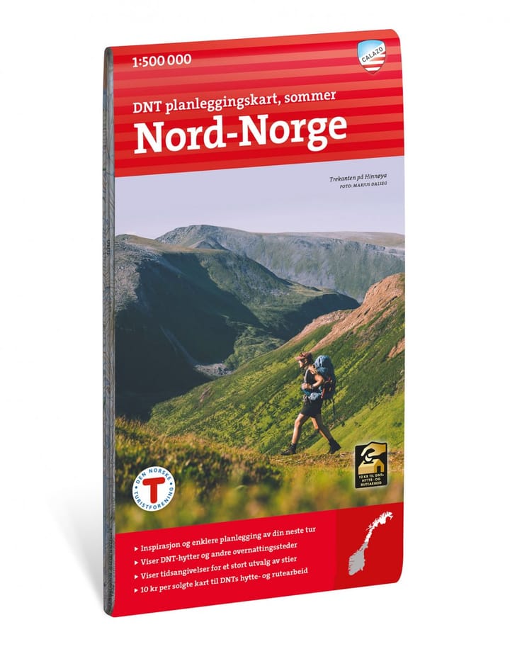 Calazo förlag Nord-Norge 1:500 000 Overview map Calazo förlag