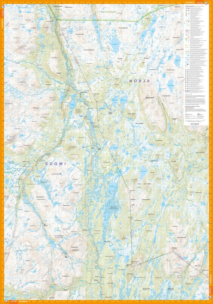 Calazo förlag Ropi, Raittijärvi & Termisjärvi 1:50 000 Hiking map Calazo förlag