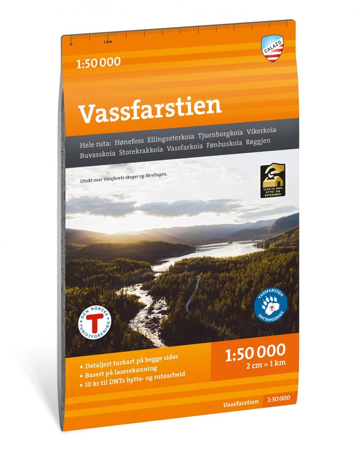 Calazo förlag Vassfarstien 1:50 000 Hiking map Calazo förlag