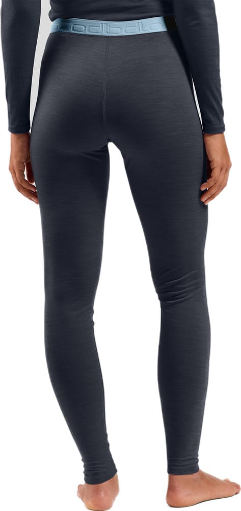 Odlo Women's Performance Wool 150 Base Layer Bottom Provincial Blue - Dark Sapphire Melange Odlo