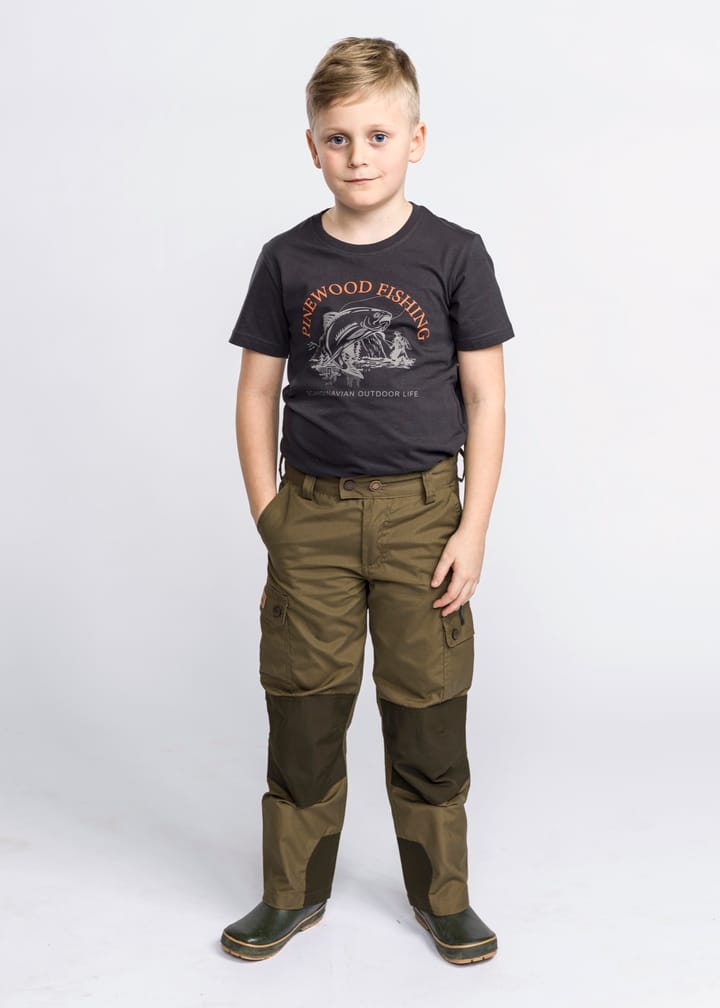 Pinewood Kids' Lappland Trousers Hunting Olive/Mossgreen Pinewood