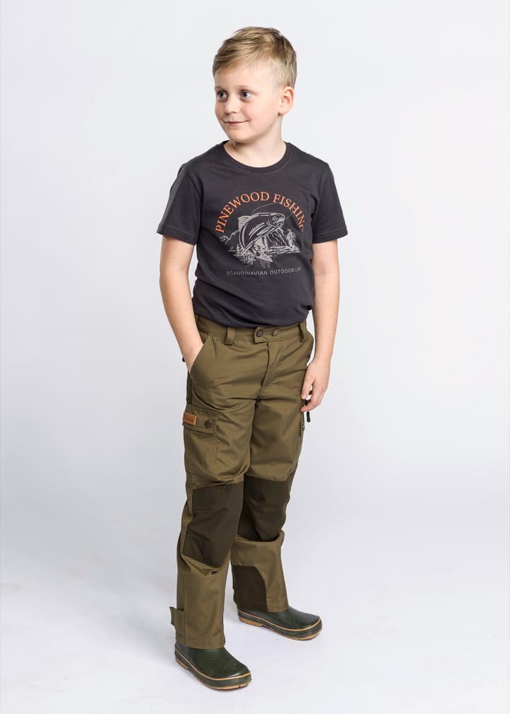 Pinewood Kids' Lappland Trousers Hunting Olive/Mossgreen Pinewood