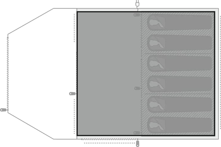 Easy Camp Footprint Kullen 6 Air Black Easy Camp