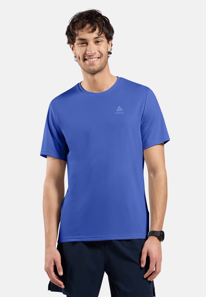 Odlo Men's T-Shirt S/S Crew Neck Essential Flyer Dazzling Blue Odlo