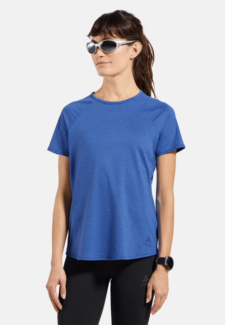 Odlo Women's T-Shirt Crew Neck S/S Essential 365 Dazzling Blue Melange Odlo