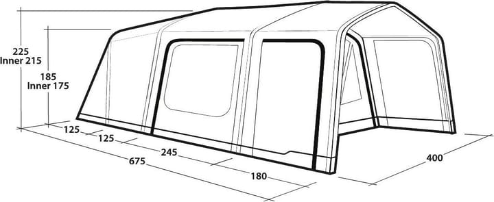 Outwell Boston 6 Air Tc Brown Outwell