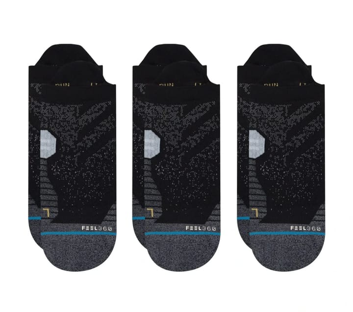 Stance Run Tab St 3 Pack Black Stance