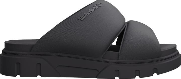 Timberland Women's Greyfield Slide Sandal Black Knit Timberland