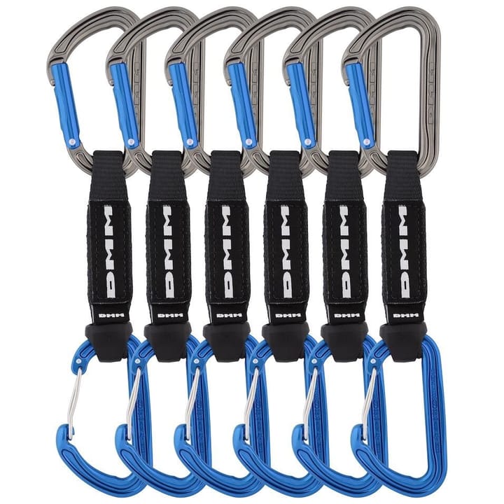 DMM Shadow/Spectre Hybrid Quickdraw 6 Pack Titanium/Blue 12 cm DMM