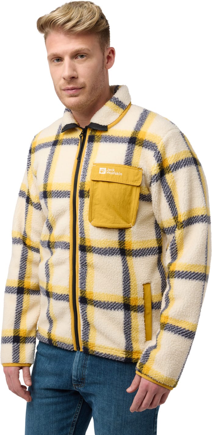 Jack Wolfskin Men's Felslicht Check Jacket Panna Cotta Jack Wolfskin