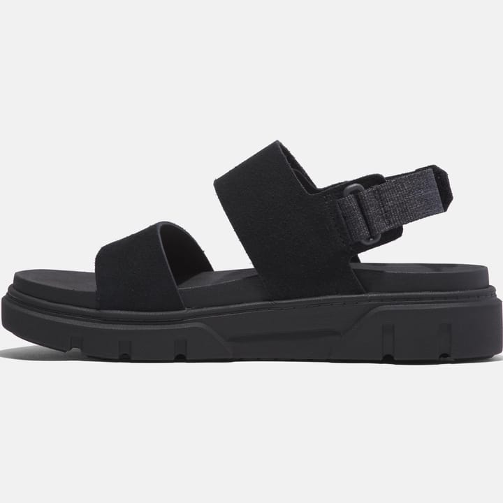 Timberland Women's Greyfield 2-Strap Sandal Black Suede Timberland